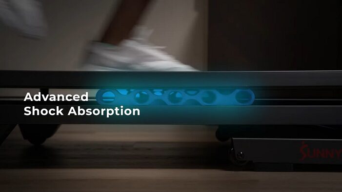sunny Elite Smart Auto Incline Treadmill cushioning system sunny smart treadmill deck cushioning system