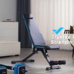 side view of the merach weight bench with adjustable seat
