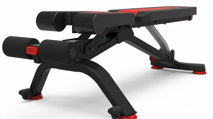 Bowflex 5.1s stowable bench in falt