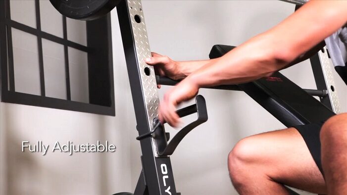 adjustable spooter arms marcy bench Adjustable spotter arms Marcy olympic weight bench