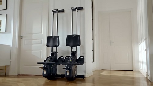 Ypoo rowing machine stored vertically