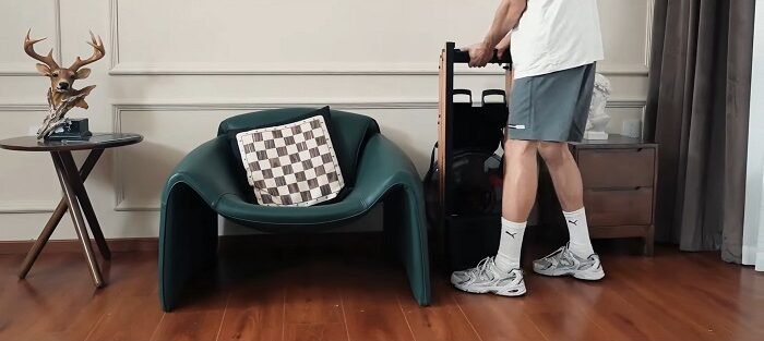 fodling system joroto water rowing machine storage folding system of joroto water rowing machine