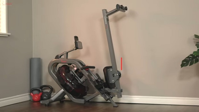 sunny phantom hydro folded sunny water rower folded in corner of the room